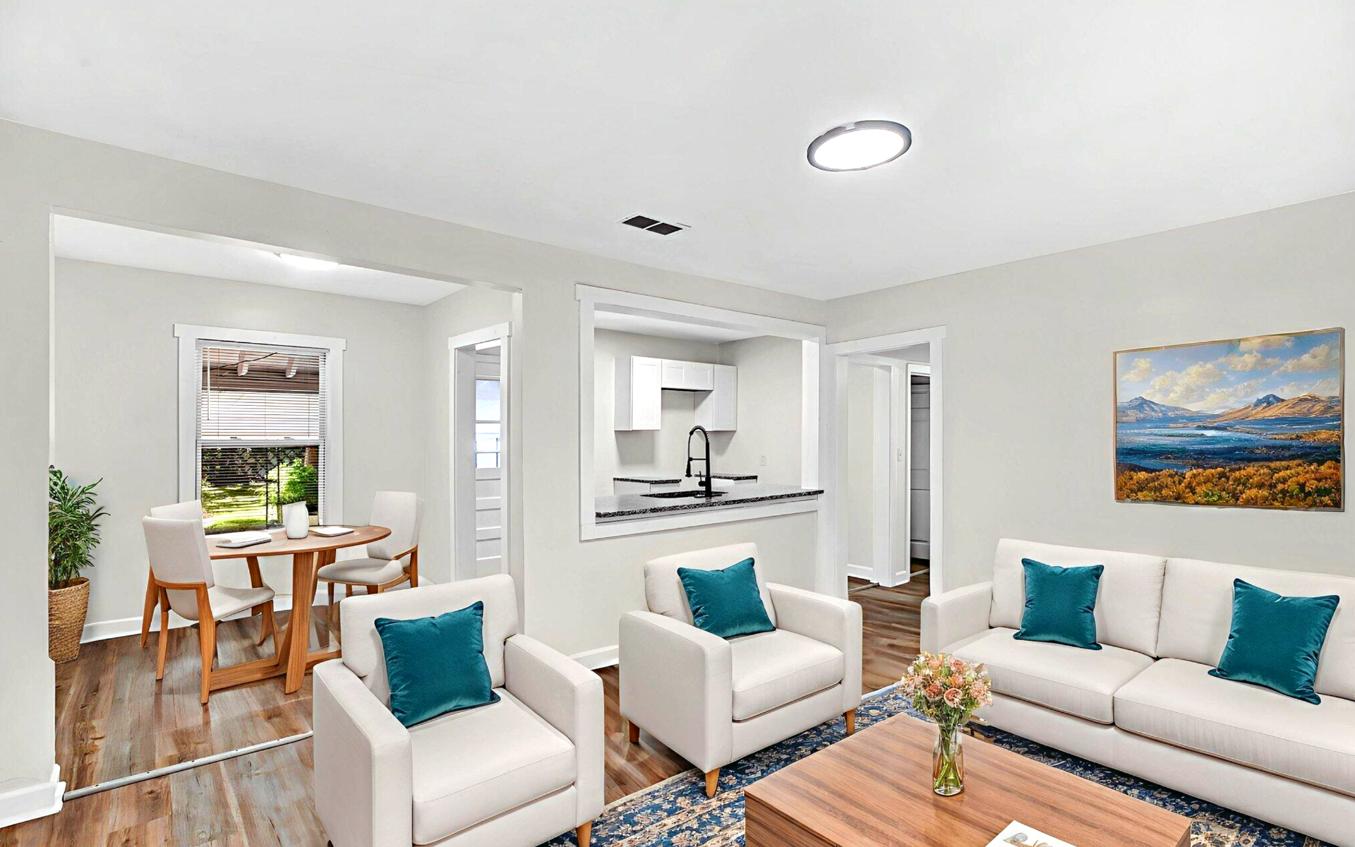 Living room after renovation